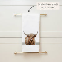 Highland Cow Tea Towel