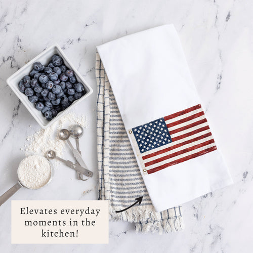 American Vintage Flag Tea Towel