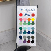 Rustic Marlin Color Pallet Tea Towel