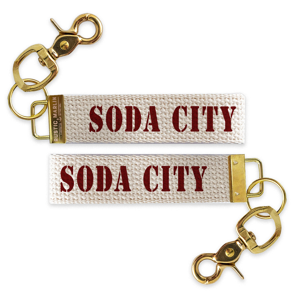 Soda City Stencil Keychain