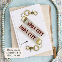 Soda City Stencil Keychain