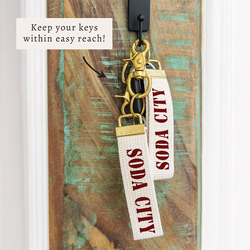 Soda City Stencil Keychain