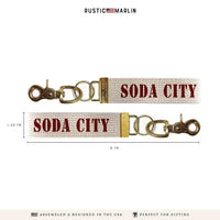 Soda City Stencil Keychain
