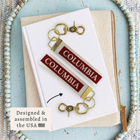 Columbia Color Block Keychain