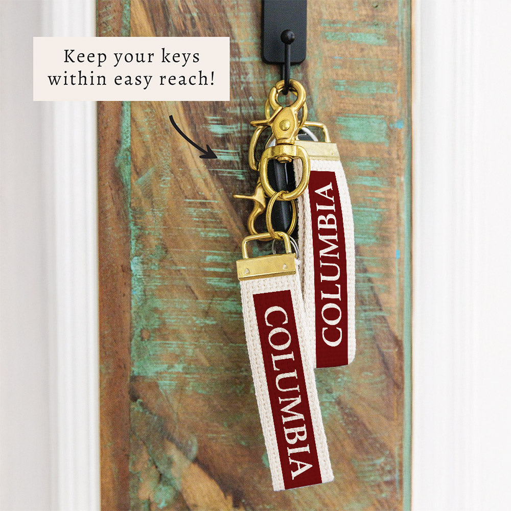 Columbia Color Block Keychain