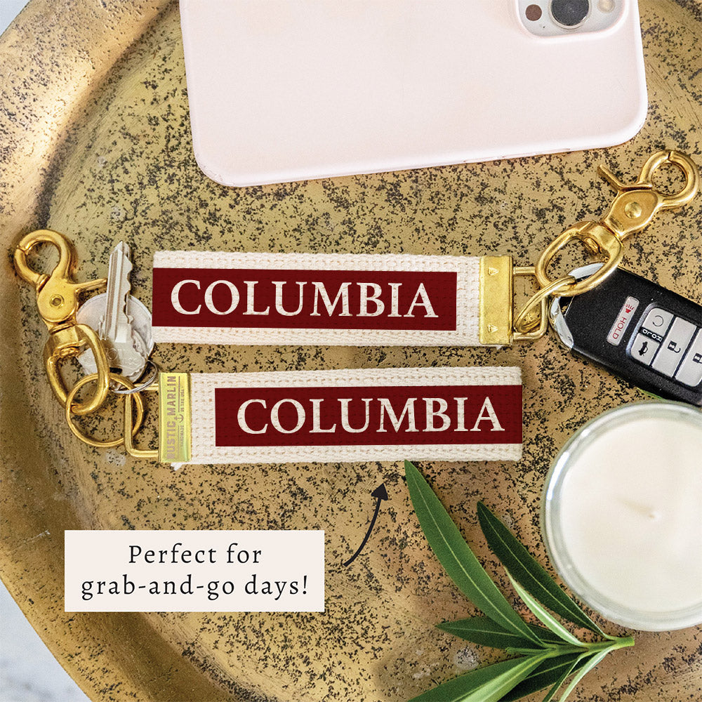 Columbia Color Block Keychain