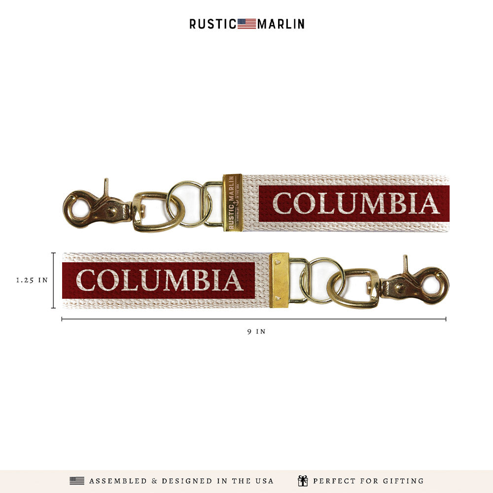 Columbia Color Block Keychain
