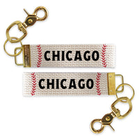 Chicago Baseball Keychain