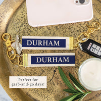 Durham Color Block Keychain