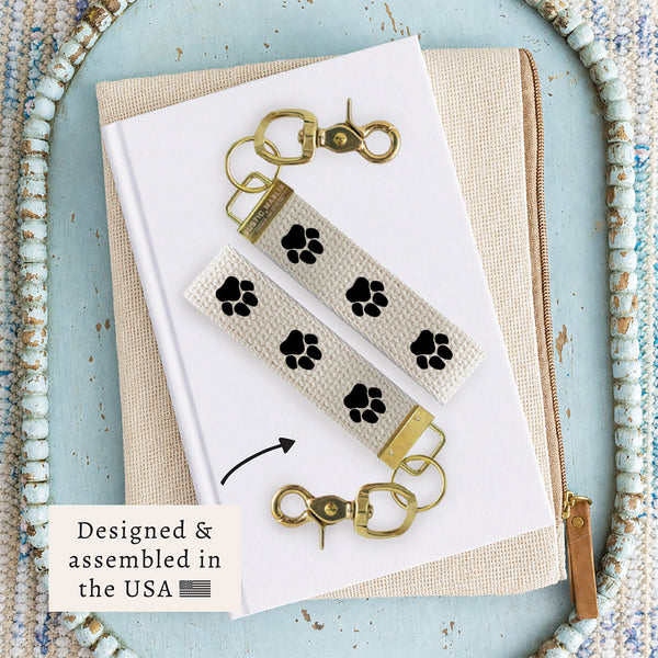 Paw Print Keychain