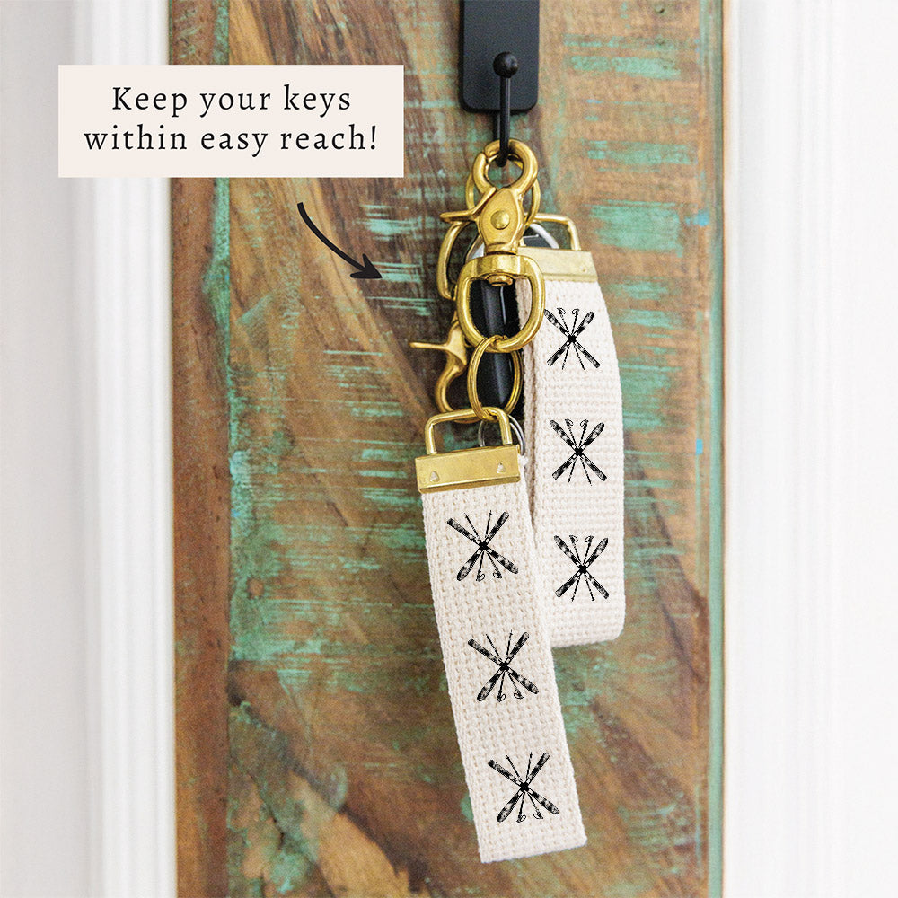 Skis Keychain