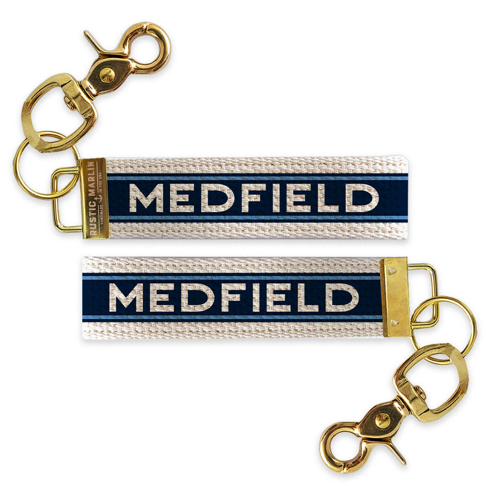 *Medfield Stripes Keychain