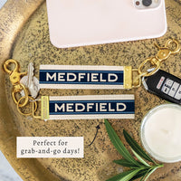 *Medfield Stripes Keychain