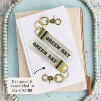 Green Bay Stripes Keychain