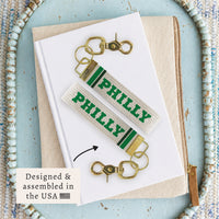 Philly Stripes Keychain