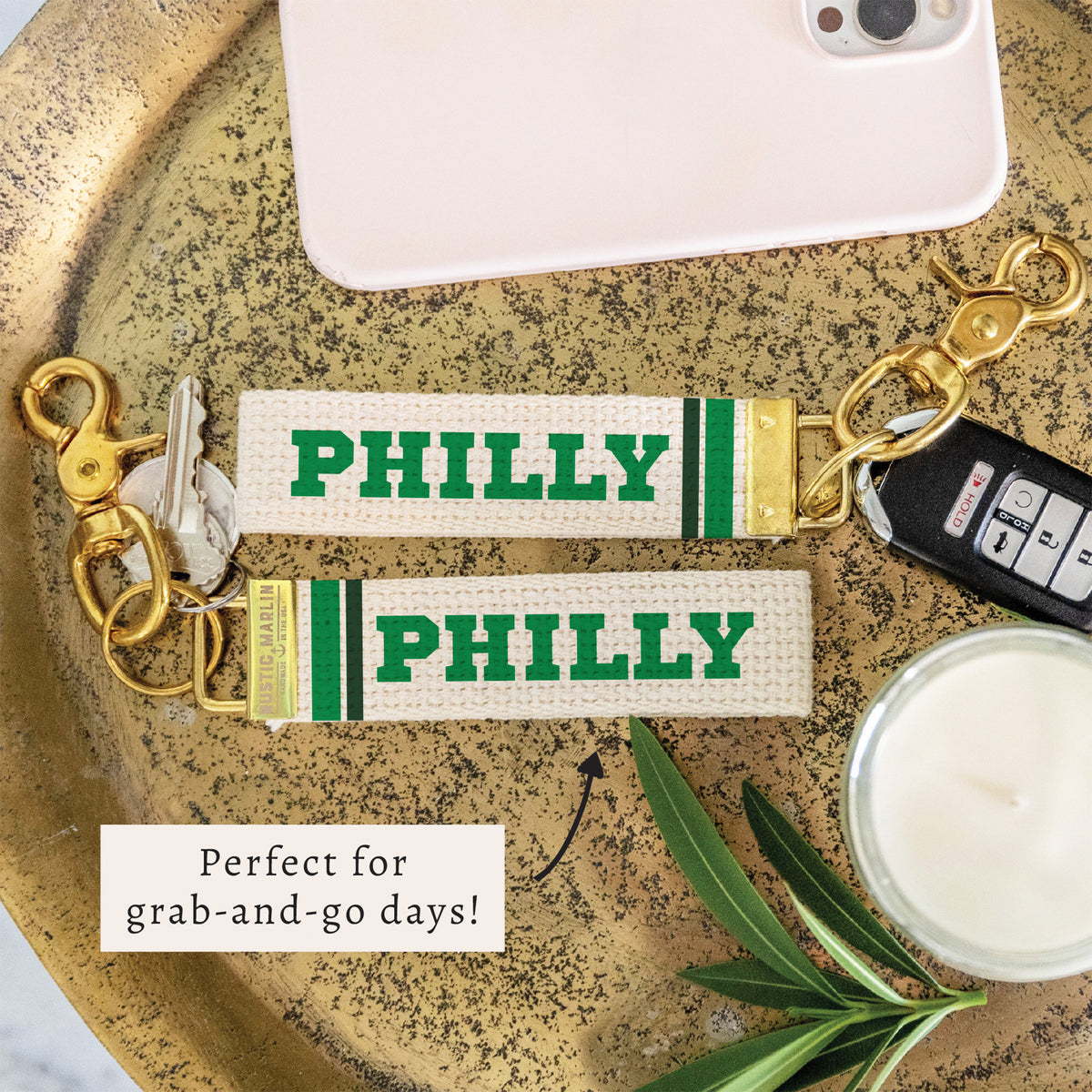 Philly Stripes Keychain