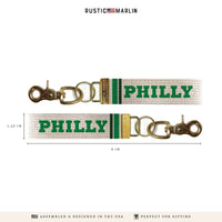 Philly Stripes Keychain