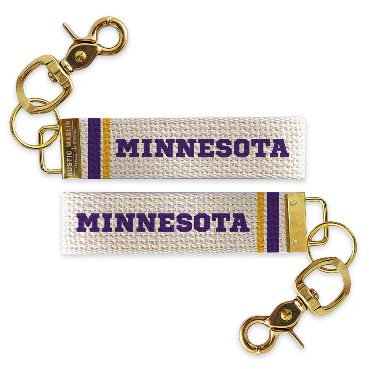 Minnesota Stripes Keychain