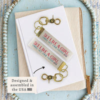 Ski Like A Girl Keychain