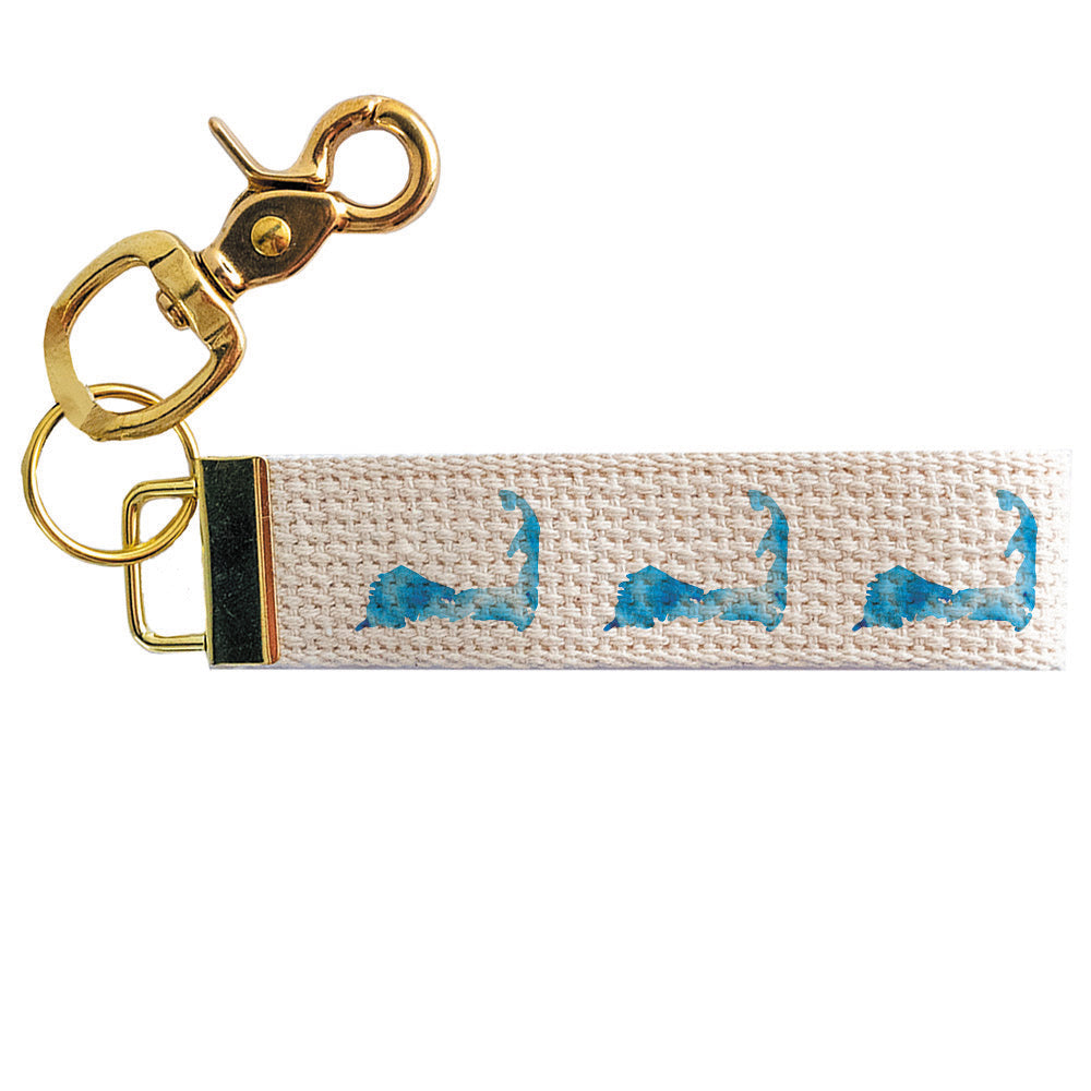 Watercolor Silo Keychain