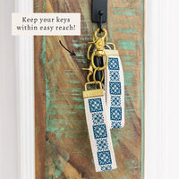 Blue Tiles Keychain