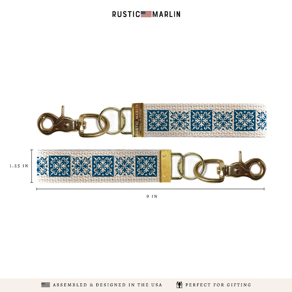Blue Tiles Keychain