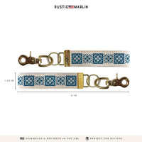 Blue Tiles Keychain