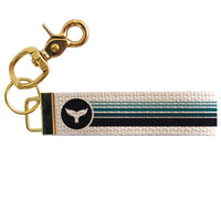 Whale Tail Stripes Keychain