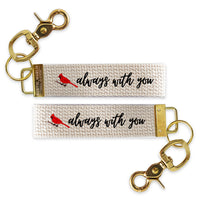 Cardinal Always With You Keychain