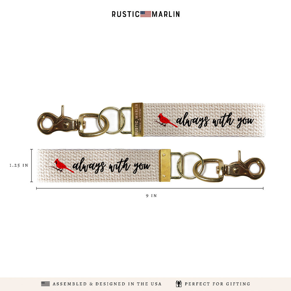 Cardinal Always With You Keychain