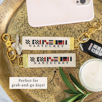 Nautical Flag Nantucket Keychain