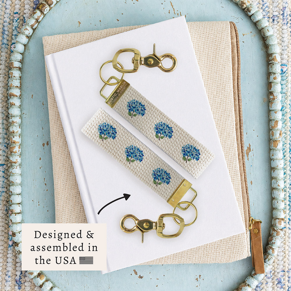 MYWEAKNESS フリンジデザイン タッセル　キーホルダー Blooming Hydrangea | Keychain | Rustic Marlin