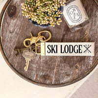 Ski Lodge Keychain