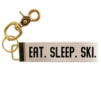 Eat Sleep Ski Keychain