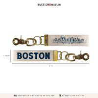 Boston Skyline Keychain