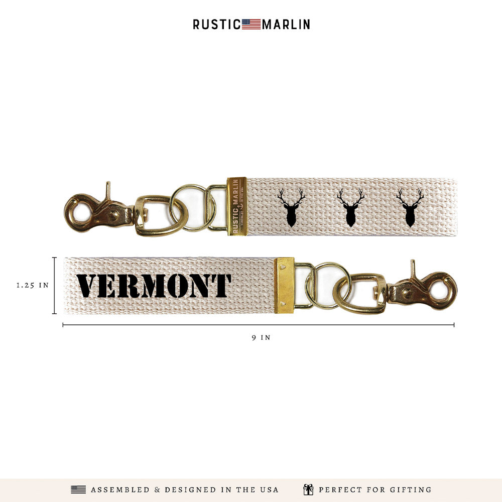 Stag Deer Personalized Keychain
