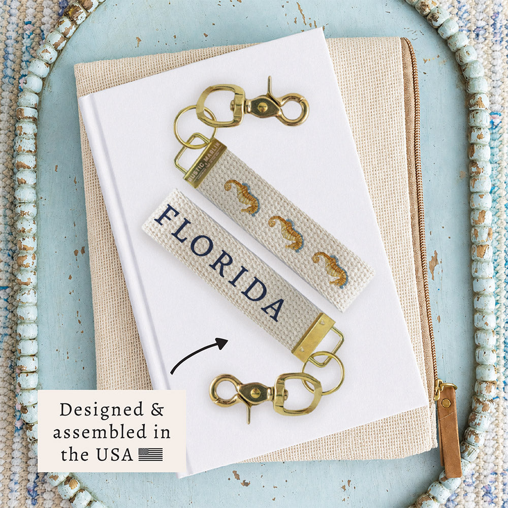 Seahorse Personalized Keychain