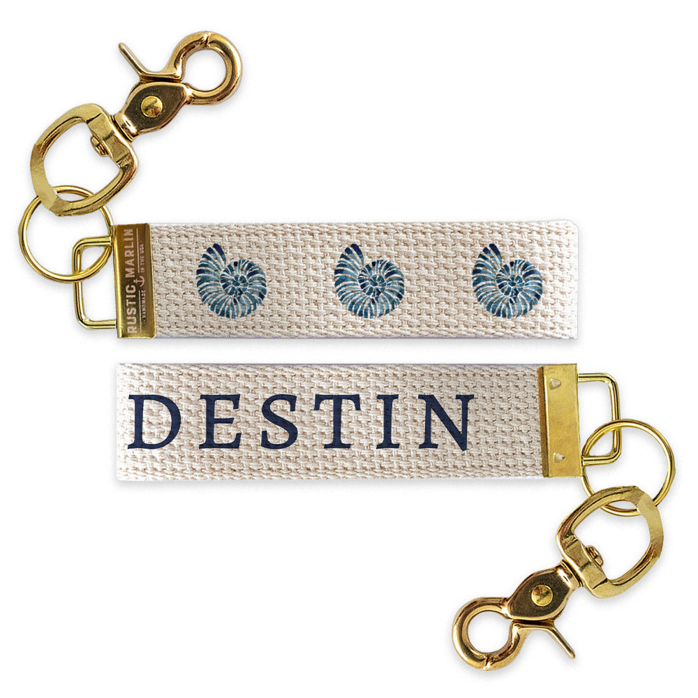 Blue Shell Personalized Keychain