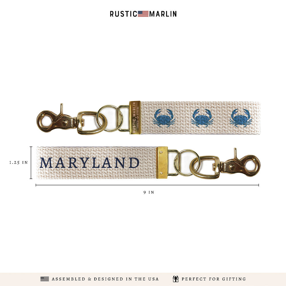 Blue Crab Personalized Keychain