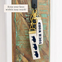 Buffalo Personalized Keychain