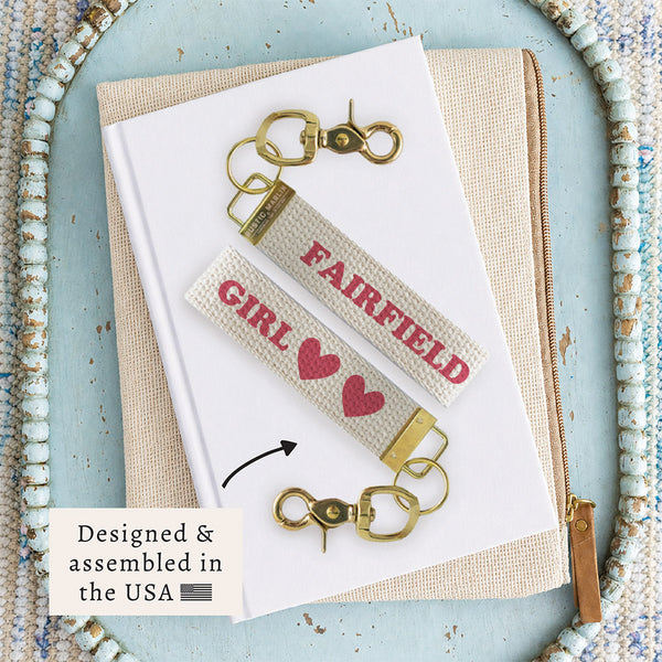 Your Town Girl Personalized Keychains