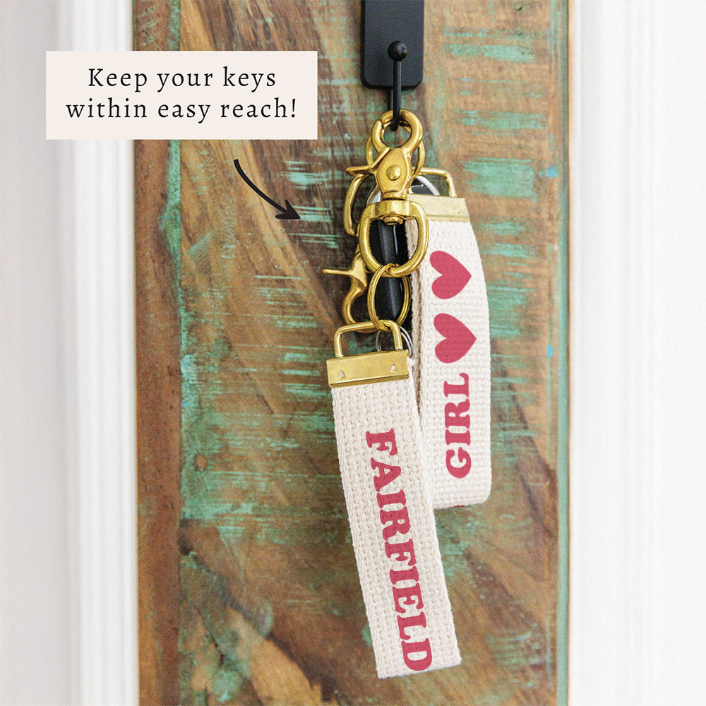 Your Town Girl Personalized Keychains