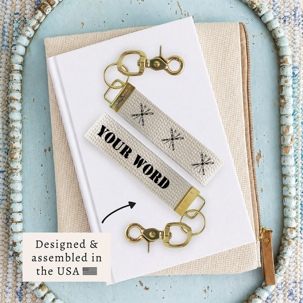 Skis Personalized Keychain