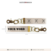 Skis Personalized Keychains