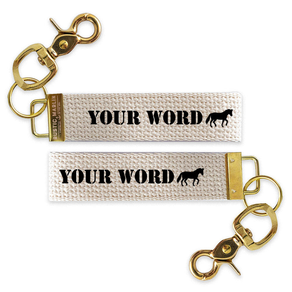 Horse Personalized Keychain