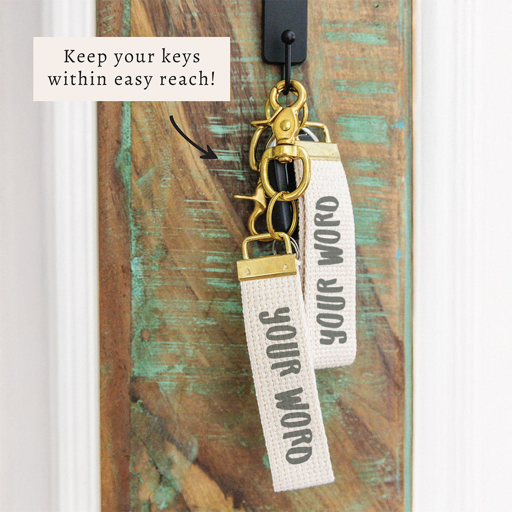 Playful Dorian Personalized Keychain