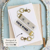 Starfish Navy Personalized Keychain