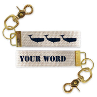 Whales Personalized Keychains