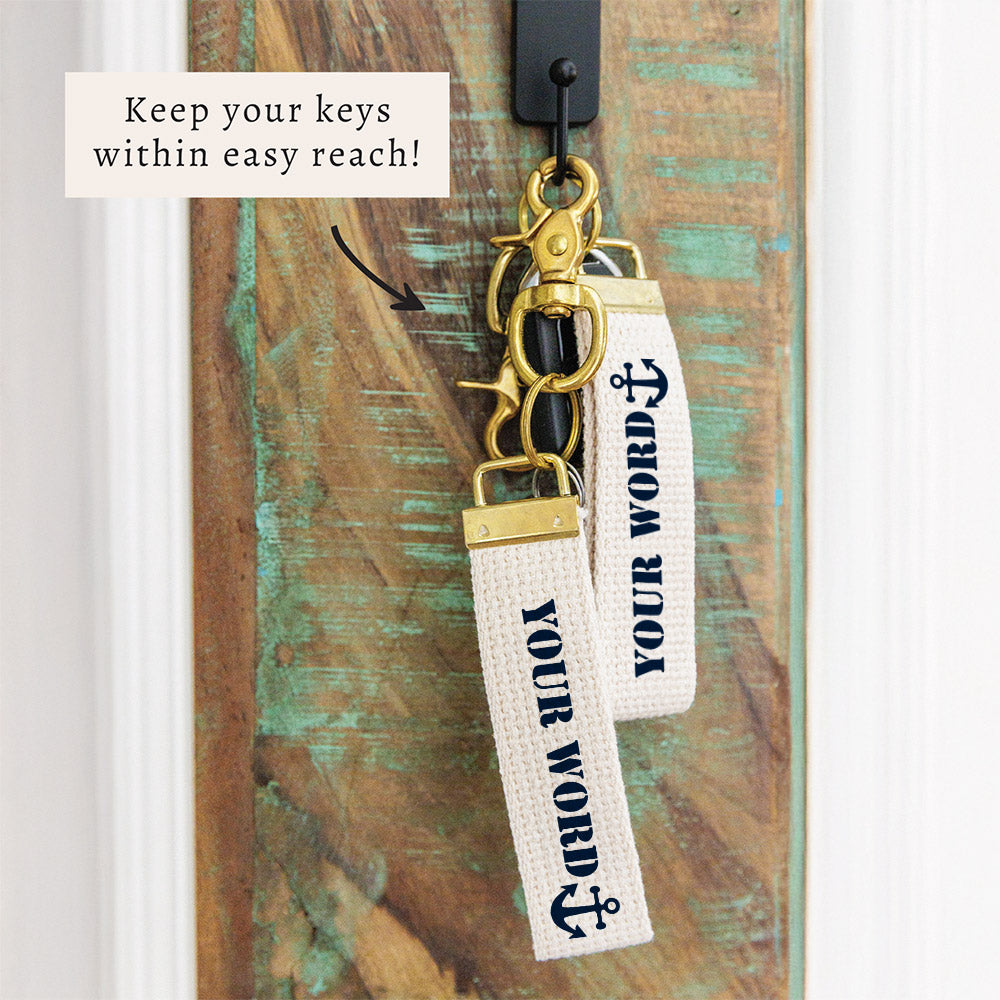 Anchor Personalized Keychain