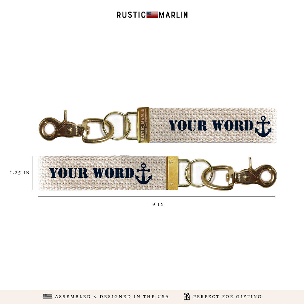 Anchor Personalized Keychain
